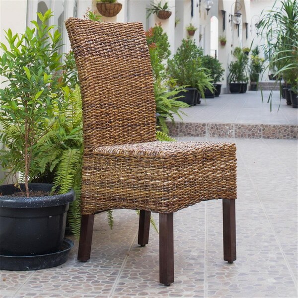 Fixturesfirst Arizona Abaca Dining Chair, Salak Brown - FI2430100