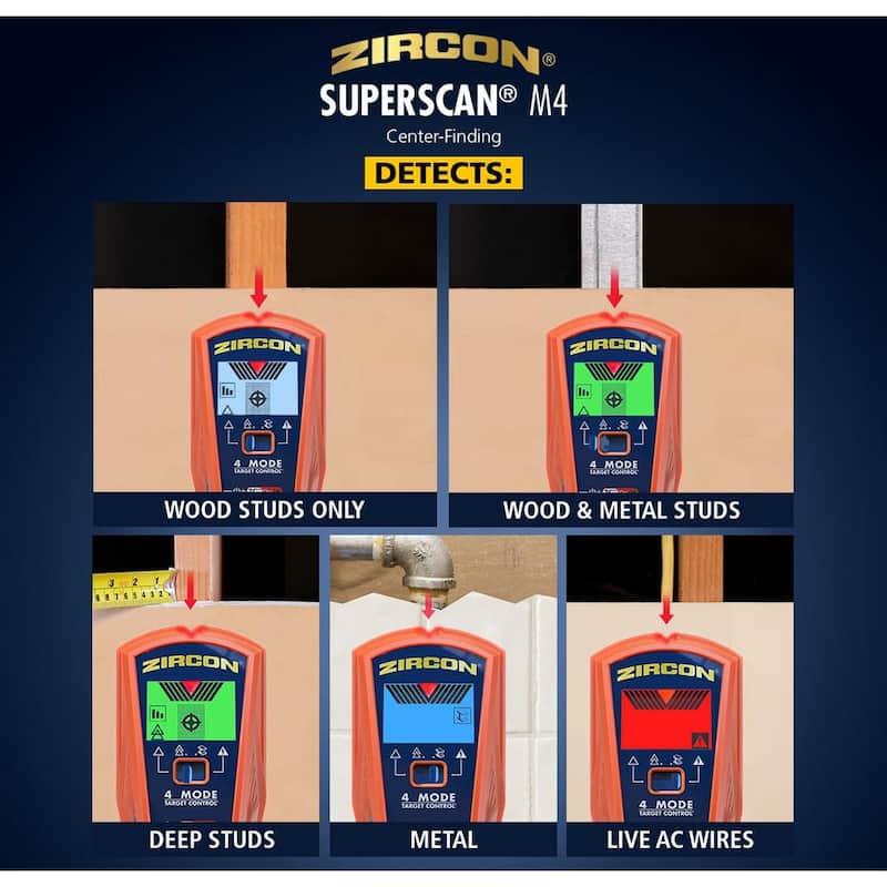 Zircon SuperScan M4 Stud Finder - 71438