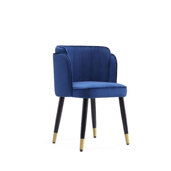Designed To Furnish Zephyr Velvet Dining Chair in Royal Blue, 30.7 x 21.65 x 21.26 in. - DE3064569
