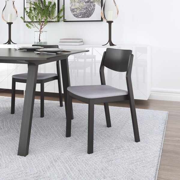 Zuo Modern Desdamona Dining Chair Set Of 2 Gray & Black - 109214