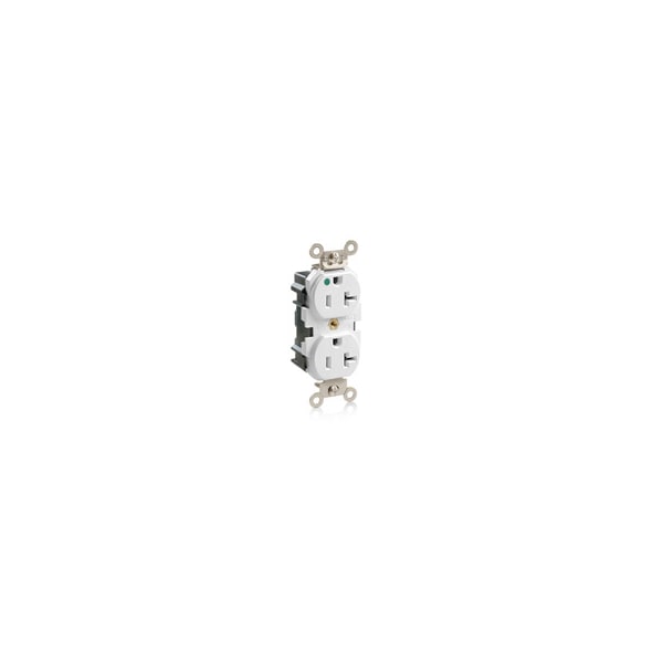 Leviton Electrical Receptacles 5-20R Lev Lok Tr Hg Recep White - MT830-W