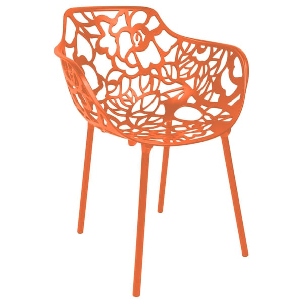 Kd Americana Modern Devon Aluminum Chair - Orange - 31.5 x 24.5 x 21.5 in. - KD3575156