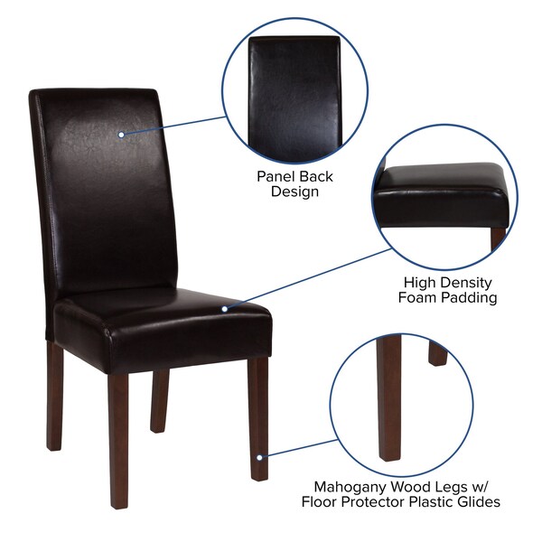 Flash Furniture 19 W, 21.5 L, 40 H - 4-QY-A37-9061-BRNL-GG