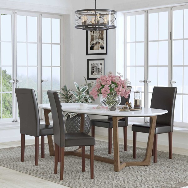 Flash Furniture 19 W, 21.5 L, 40 H - 4-QY-A37-9061-BRNL-GG