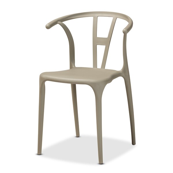 Baxton Studio Warner ModernBeige Plastic Dining Chair Set (4PC) - 194-4PC-12038-ZORO