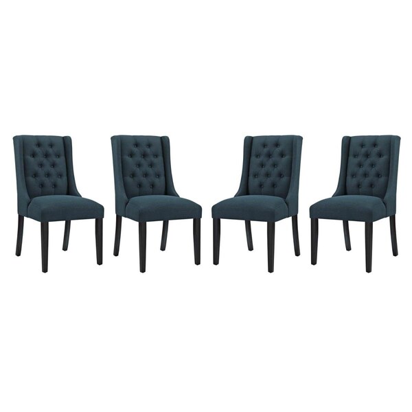 Modway Furniture Baronet Dining Chair Fabric, Azure - Set of 4 - EEI-3558-AZU