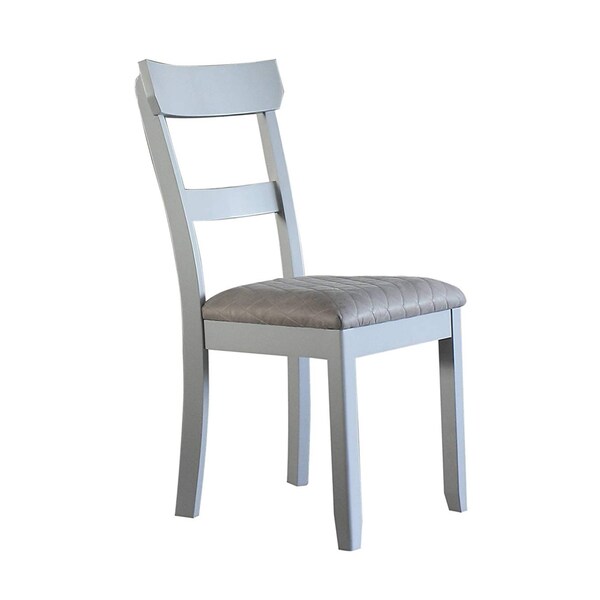 Acme Wooden Side Chair in Gray, 2PK - ER-0195GY