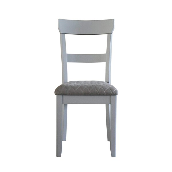 Acme Wooden Side Chair in Gray, 2PK - ER-0195GY