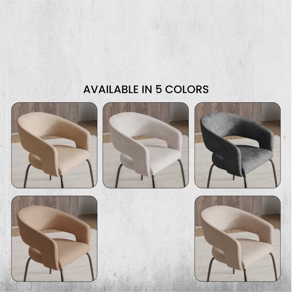 Leisuremod Gavin Series Modern Chair Black Frame in Light Brown - GDC52LBR