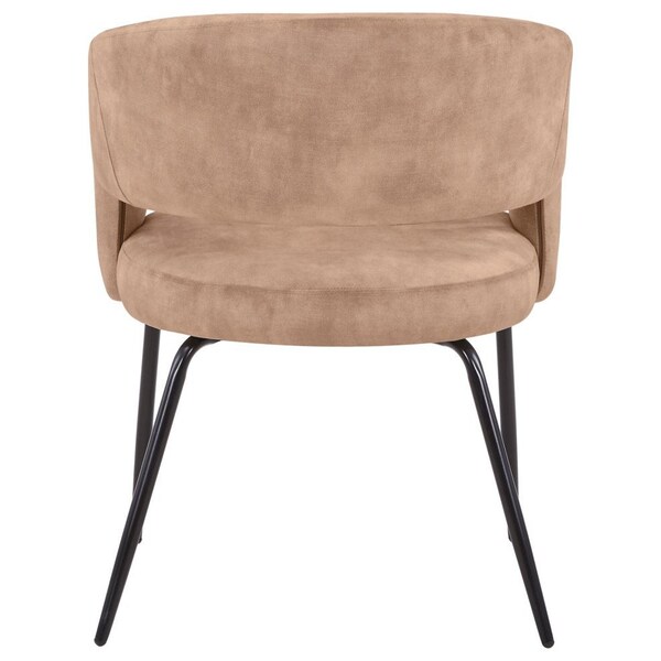 Leisuremod Gavin Series Modern Chair Black Frame in Light Brown - GDC52LBR