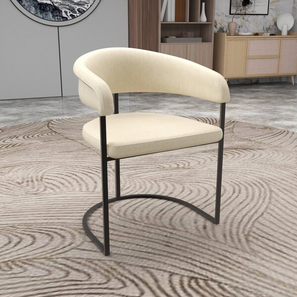 Leisuremod Aero Collection Modern Dining Chair in Taupe, 2PK - AC23TP2