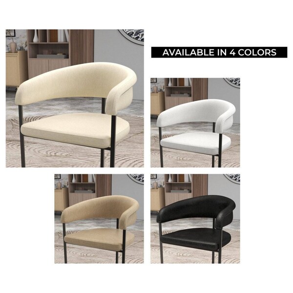 Leisuremod Aero Collection Modern Dining Chair in Taupe, 2PK - AC23TP2