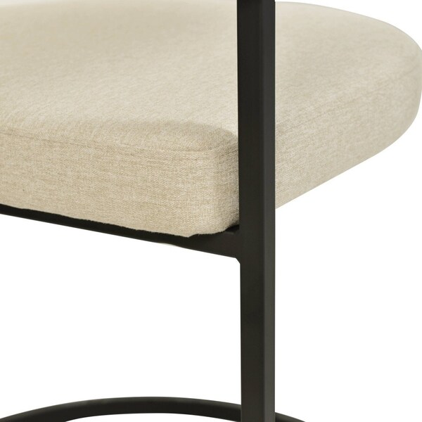Leisuremod Aero Collection Modern Dining Chair in Taupe, 2PK - AC23TP2