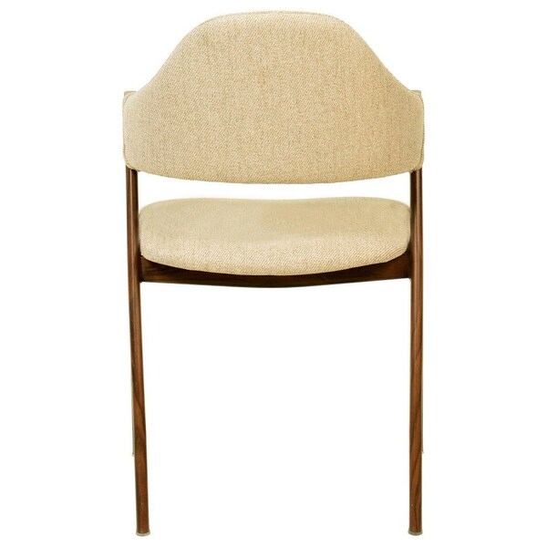 Leisuremod Savor Collection Modern Dining Chair Wood Pattern in Brown - SCW22BR