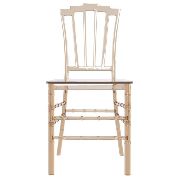 Leisuremod Synth Series Modern Dining Chair in Amber, 4PK - SC16A4