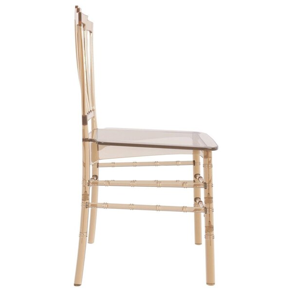 Leisuremod Synth Series Modern Dining Chair in Amber, 4PK - SC16A4