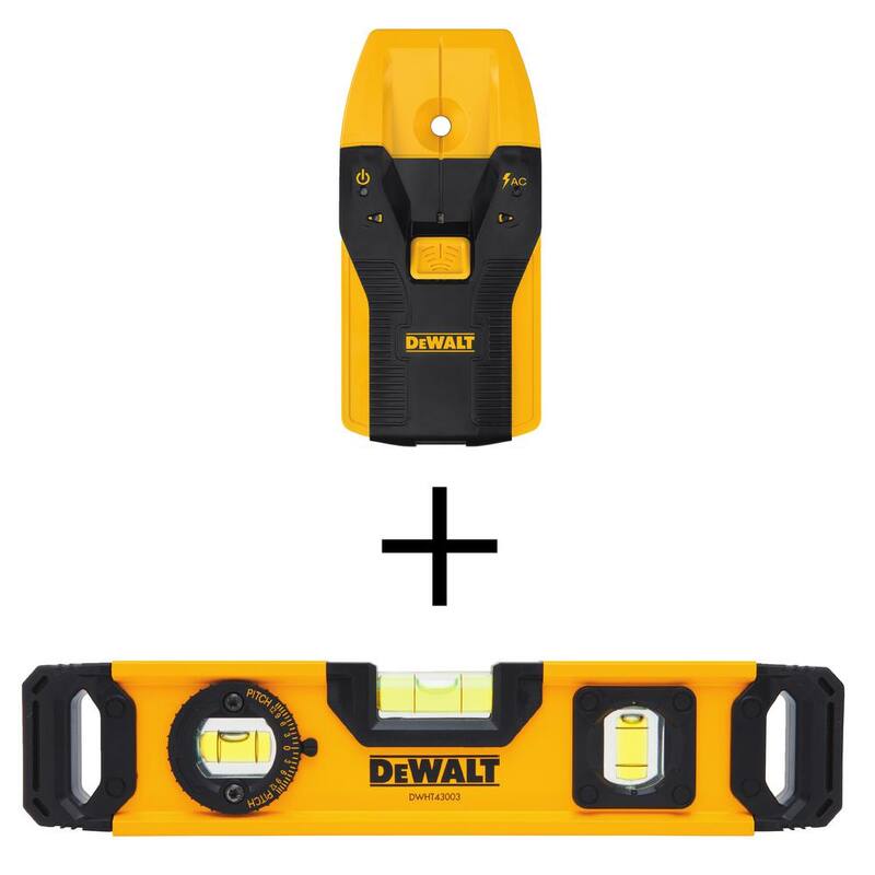 DEWALT 3/4 in. Stud Finder and 9 in. Torpedo Level - DW0100W43003