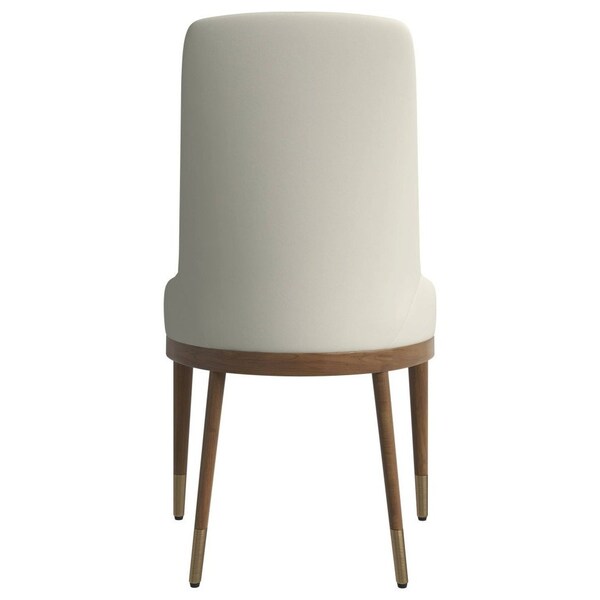Leisuremod Viva Collection Modern Wooden Dining Chair in Taupe, 4PK - VC24TP4