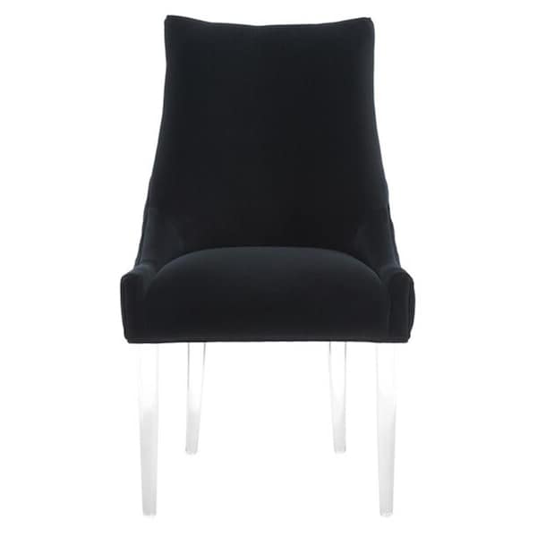 Safavieh Deluca Acrylic Leg Dining Chair, Black - KNT4106E