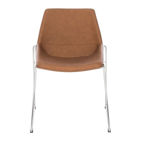Safavieh Alexis Midcentury Dining Chair, Cigar Brown, 2PK - DCH3000C-SET2