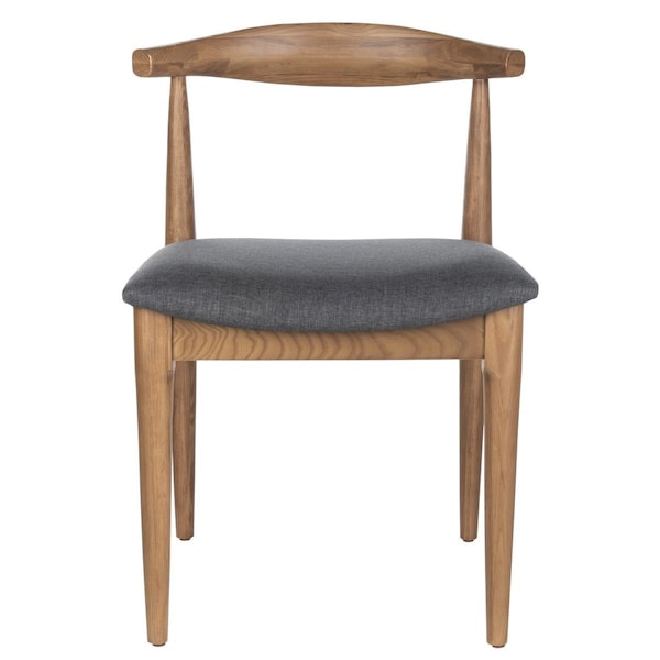 Safavieh Lionel Retro Dining Chair - Walnut & Dark Grey, 2PK - DCH1003A-SET2