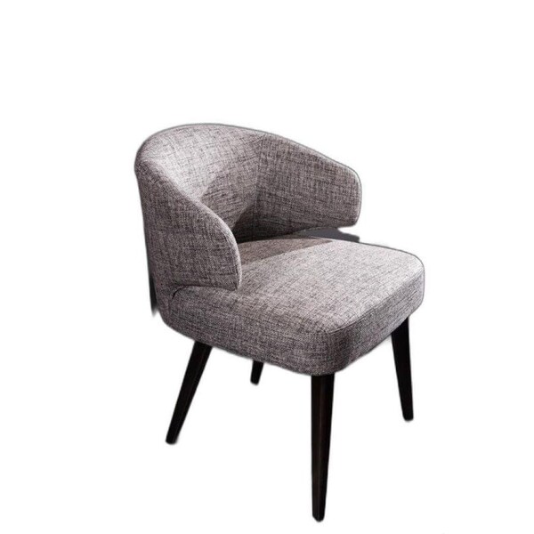 Homeroots Modern Fabric Dining Chair - Grey - 284415