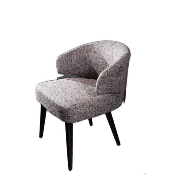 Homeroots Modern Fabric Dining Chair - Grey - 284415
