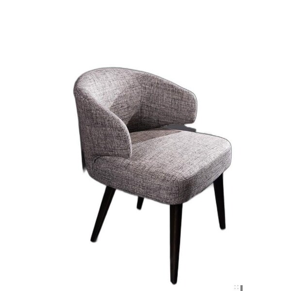 Homeroots Modern Fabric Dining Chair - Grey - 284415
