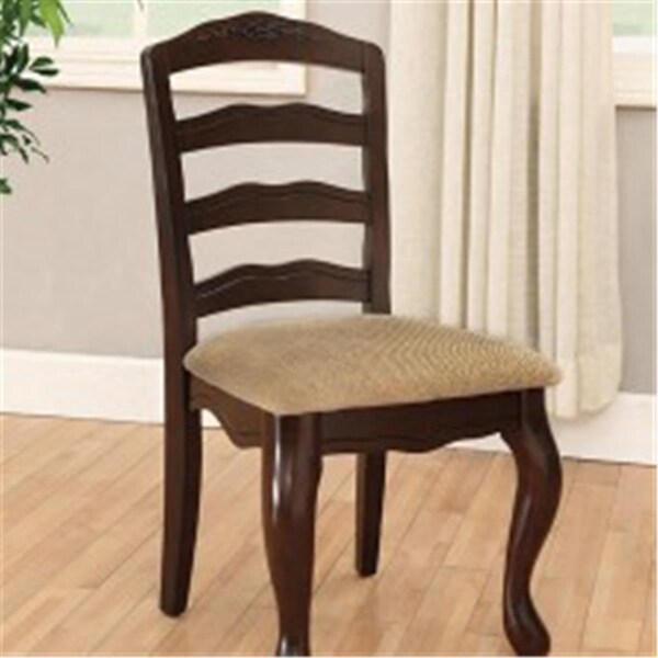 Furniture Of America Townsville Dark Walnut Side Chair - IDF-3109SC-DK