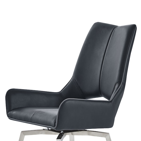Global Furniture Usa Contemporary PU D4878 2 Black Dining Chair - 3196