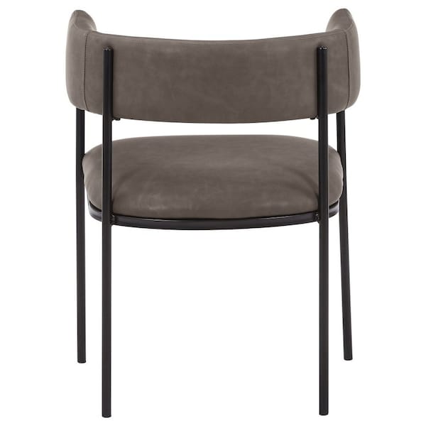 Leisuremod Cyril Collection Modern Chair in Charcoal - CDC22CH