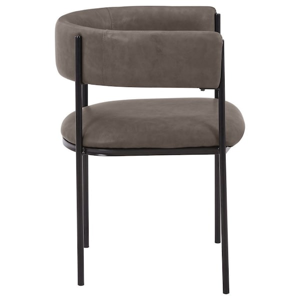 Leisuremod Cyril Collection Modern Chair in Charcoal - CDC22CH