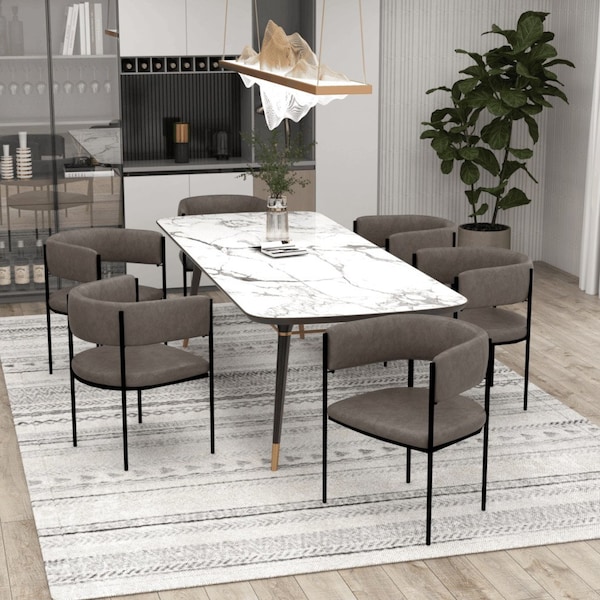 Leisuremod Cyril Collection Modern Chair in Charcoal - CDC22CH