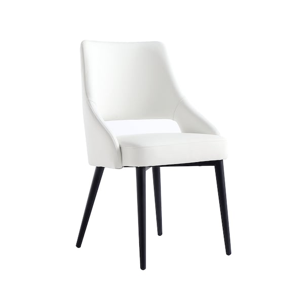 Manhattan Comfort Tremont Dining Chair in White - Set of 2 - 2-DC104-WH