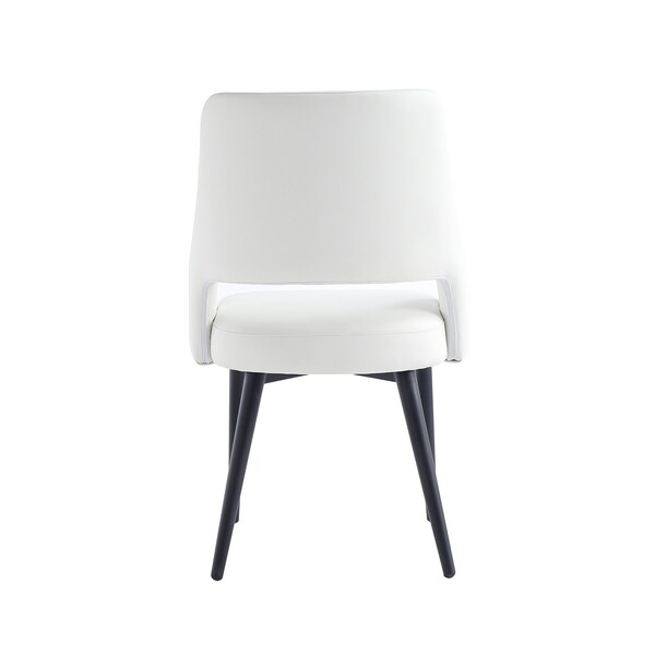Manhattan Comfort Tremont Dining Chair in White - Set of 2 - 2-DC104-WH