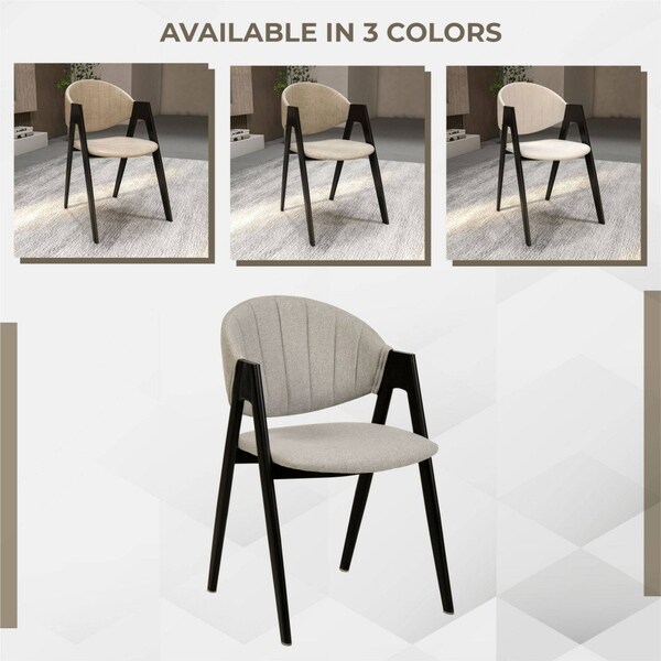 Leisuremod Savor Collection Modern Dining Chairin Grey - SC22GR