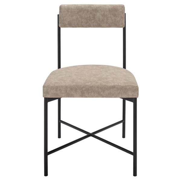 Safavieh Archer Dining Chair, Light Grey & Black, 2PK - DCH3004A-SET2