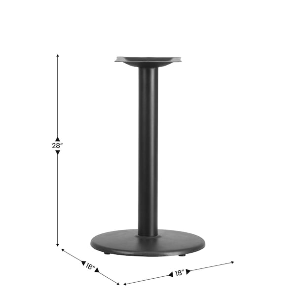 Flash Furniture Round Restaurant Table Base with 3 Dia. - XU-TR18-GG
