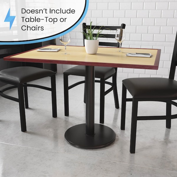Flash Furniture Round Restaurant Table Base with 3 Dia. - XU-TR18-GG