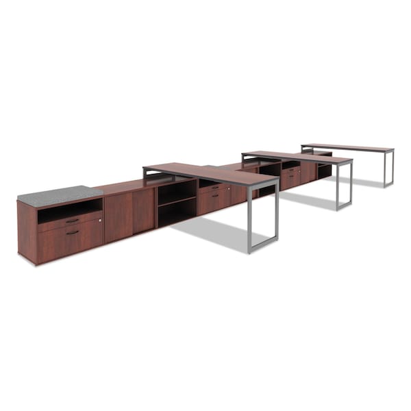 Alera Reversible Laminate Table Top, Rect, 71.5Wx23-5/8, Med Cherry/Mahogany - ALETT7224CM