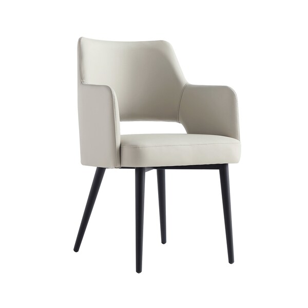 Manhattan Comfort Tremont Dining Arm Chair in Stone - DC104AR-ST