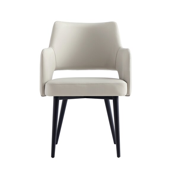 Manhattan Comfort Tremont Dining Arm Chair in Stone - DC104AR-ST
