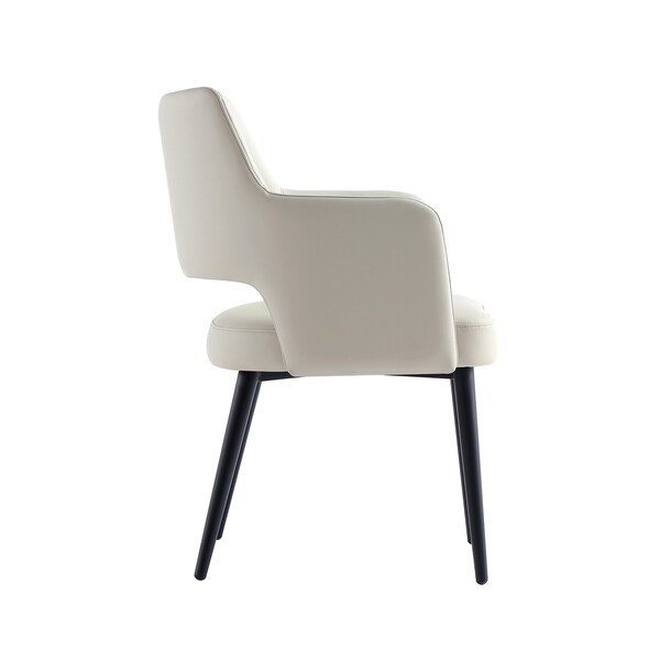Manhattan Comfort Tremont Dining Arm Chair in Stone - DC104AR-ST
