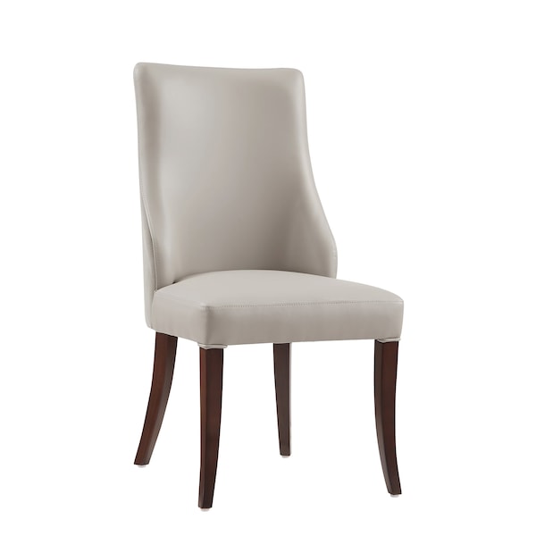 Manhattan Comfort 8-Piece Connie Dining Chair and Arm Chair in Light Grey - 8-DC095-LG