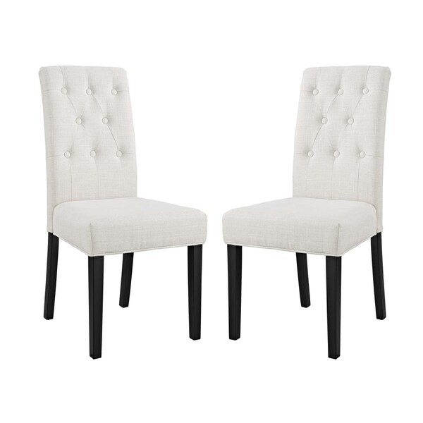 Modway Furniture Confer Dining Side Chair Fabric - Beige, 39.5 x 19 x 24 in., 2PK - EEI-3325-BEI