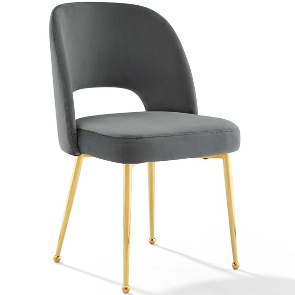 Modway Furniture Rouse Dining Room Side Chair, Charcoal - EEI-3836-CHA