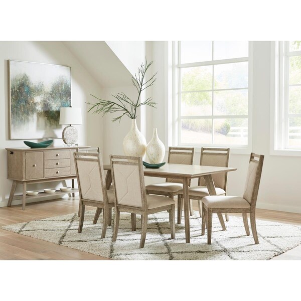 Progressive Furniture Dining Room Upholstered Dining Chair, Weathered Taupe - Set of 2 - D887-61