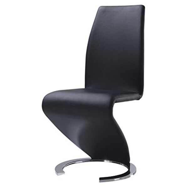 Convenience Concepts D9002DC-BL M Dining Chair, Black Pu - HI301160