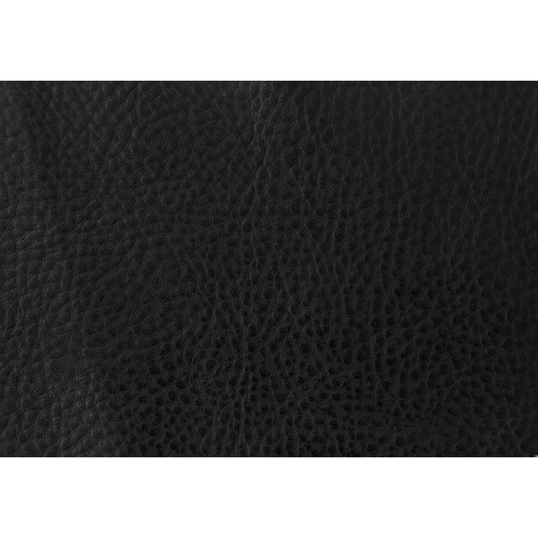 Homeroots 38 in. Black Leather Look; Foam & Metal Dining Chairs - Pack of 2 - 332616