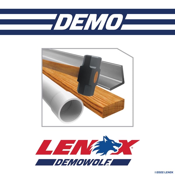 Irwin LENOX DEMOWOLF 9 in. Bi-Metal WAVE EDGE Reciprocating Saw Blade 10 TPI 5 pk - LXAR950R